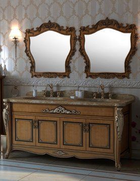 Тумба під умивальник Magic Room на два умивальники з мармуровою стільницею 190 см mgr198 фото