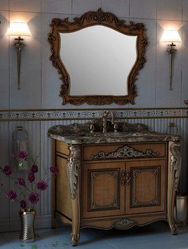 Тумба з раковиною та мармуровою стільницею Magic Room 100 см mgr196 фото
